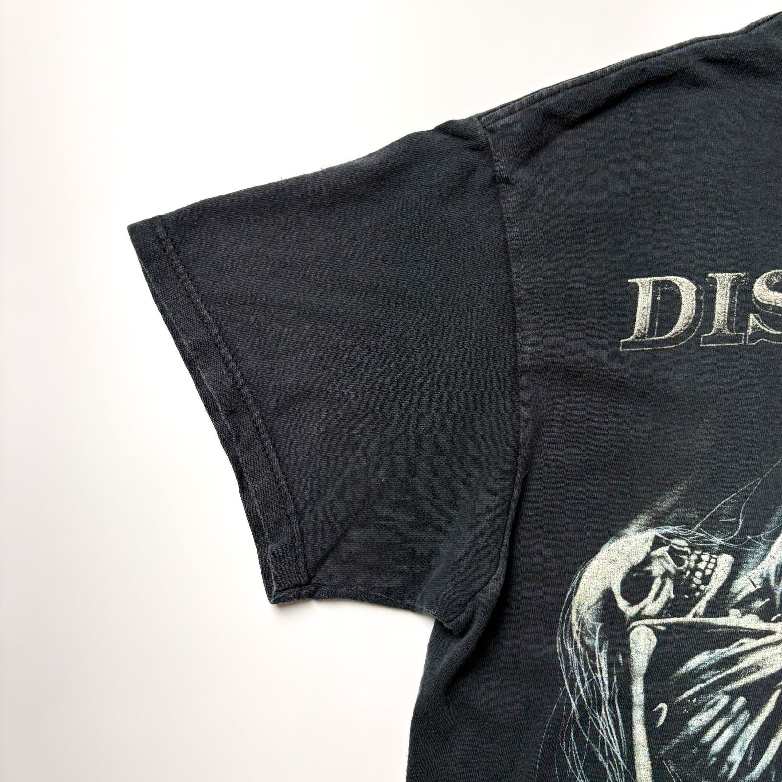 ディスターブド disturbed バンドTシャツ M ブラック 黒 大判プリント 