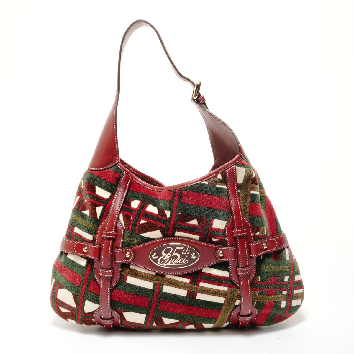 グッチ GUCCI 85周年限定 ベロア ショルダーバッグ【中古】 GUCCI - グッチ GUCCI 85周年限定 ベロア ショルダーバッグ【中古】の