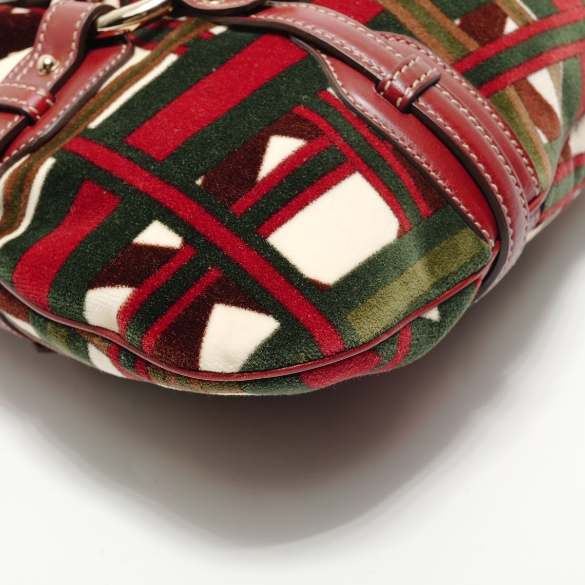 GUCCI グッチ ショルダーバッグ 85周年限定 ホースビット ベロア【中古