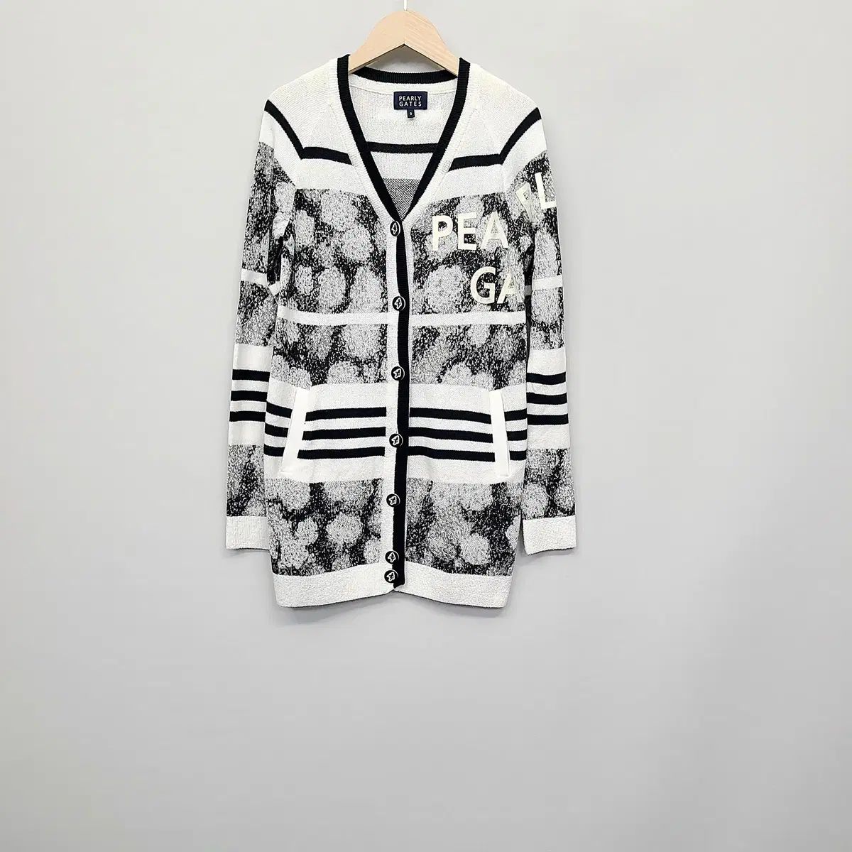 正規品 PEARLY GATES レディース ロゴ バイカラー ニット 正規品 PEARLY GATES レディース ロゴ バイカラー ニット