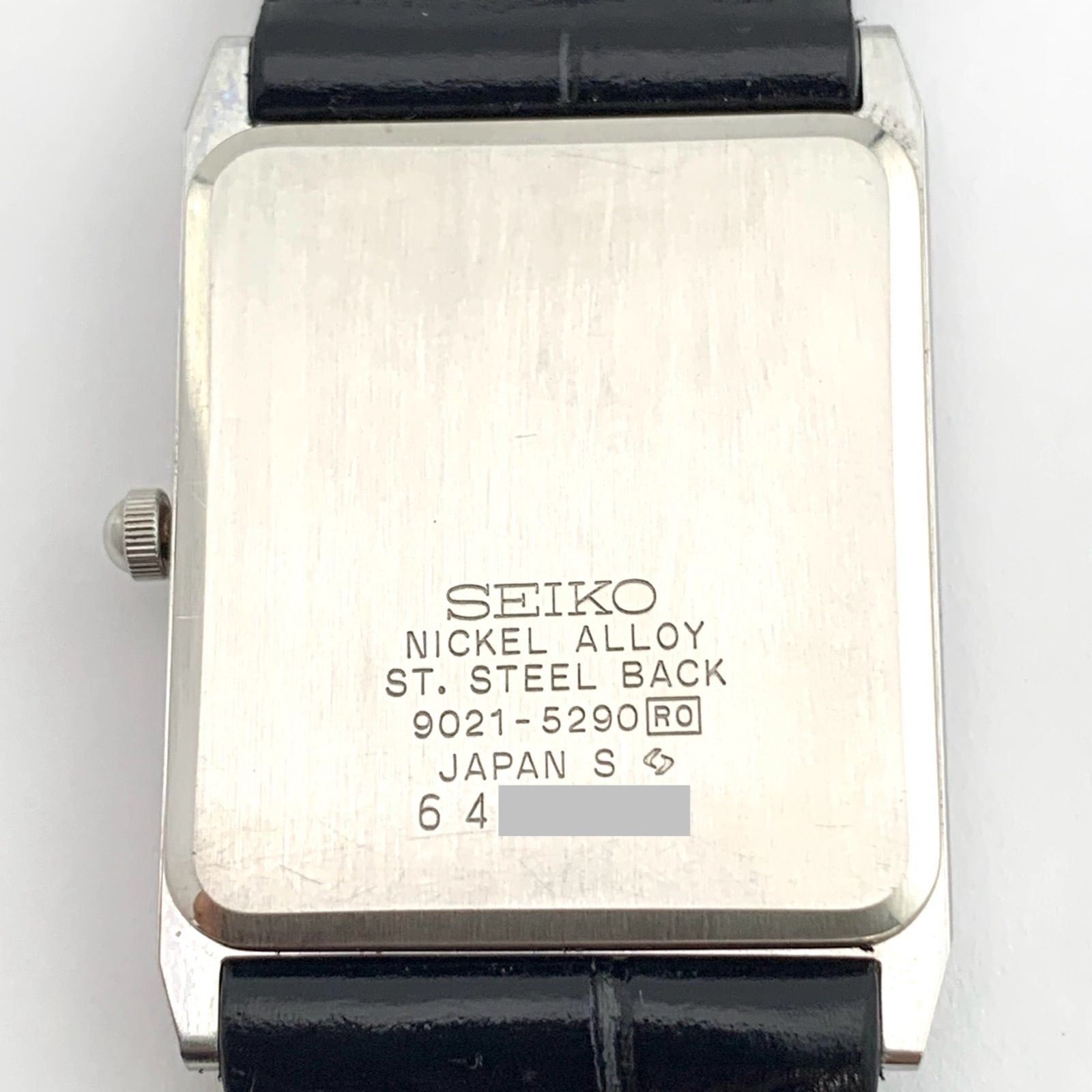 中古】SEIKO 9021-5290 クォーツ 腕時計 スクエア シルバー - メルカリ