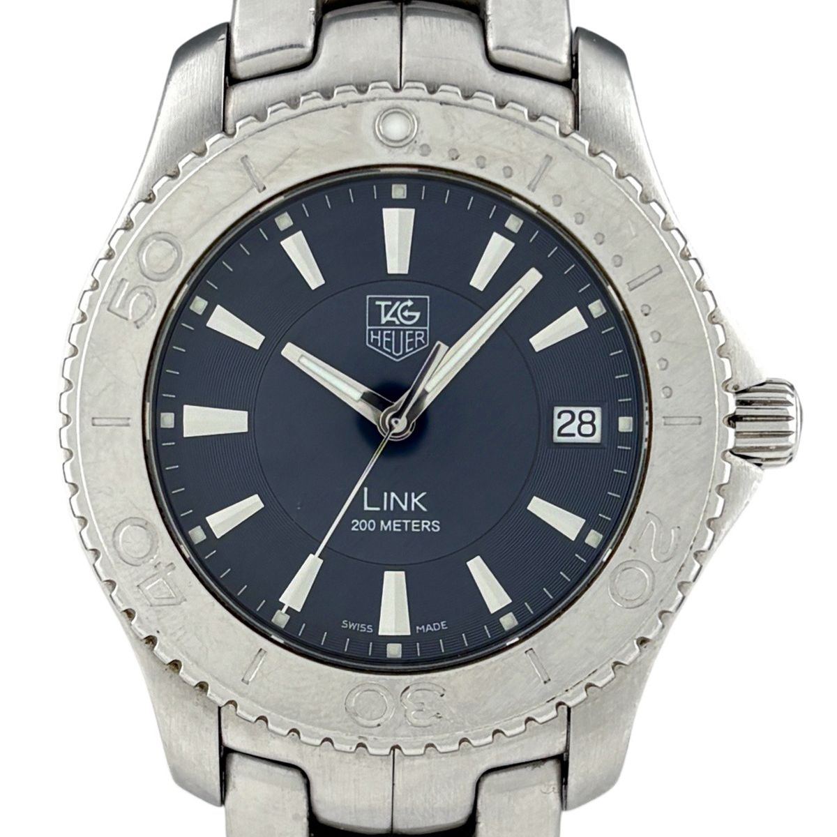 タグホイヤー TAG HEUER リンク WJ1112 腕時計 SS クォーツ ネイビー 