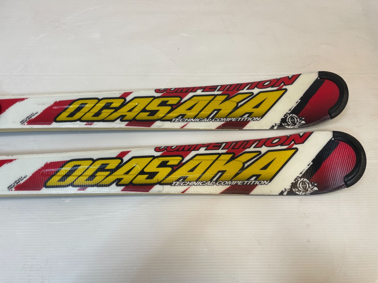 OGASAKA TC-YS 165cm 基礎スキー板 ストック付き