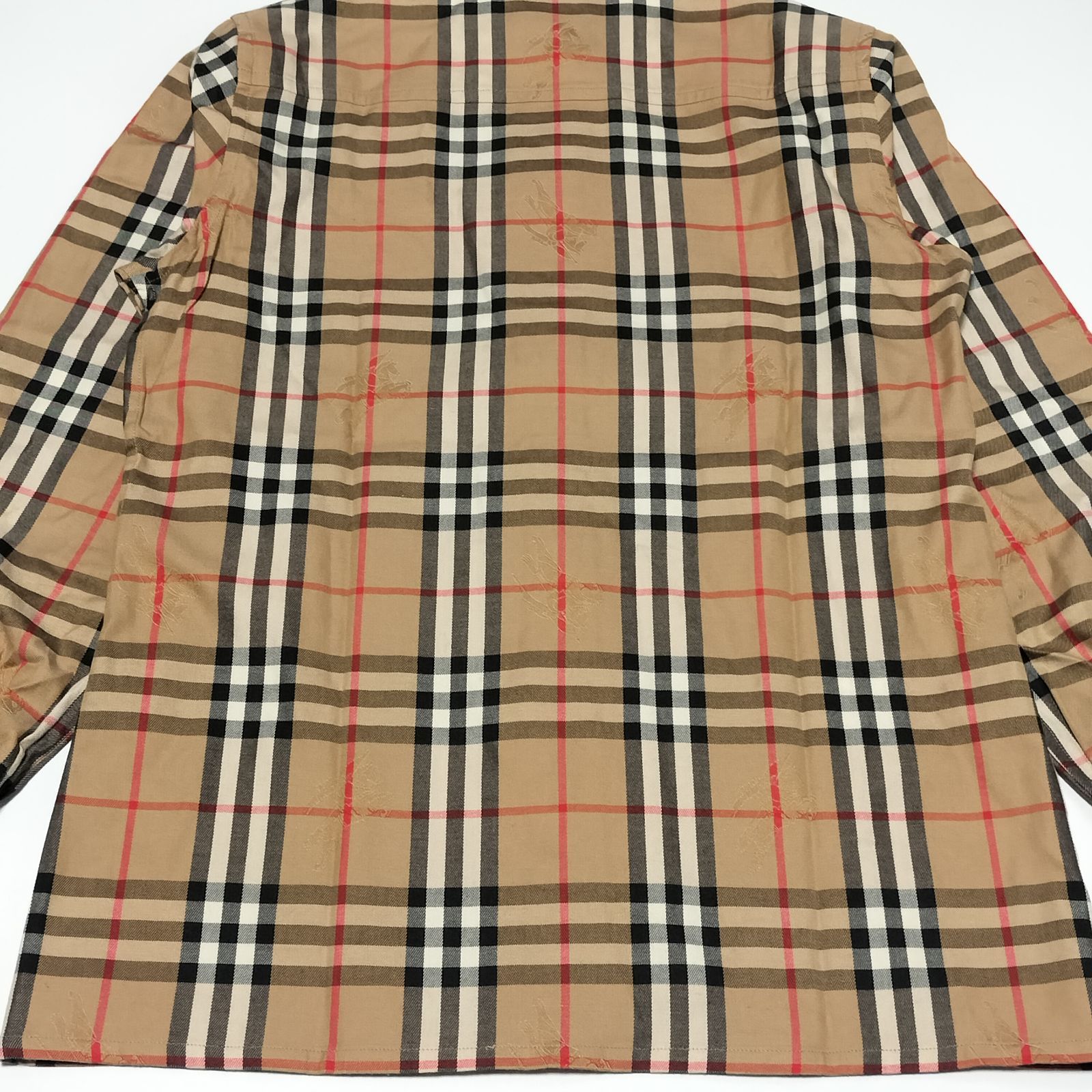 美品】BURBERRYS バーバリー ノバチェック シャドーホース 長袖シャツ 