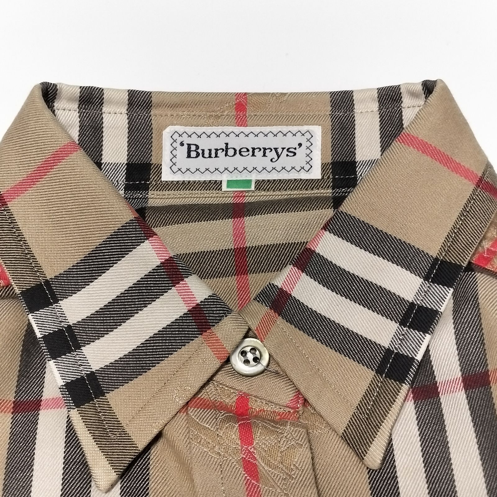 美品】BURBERRYS バーバリー ノバチェック シャドーホース 長袖シャツ 