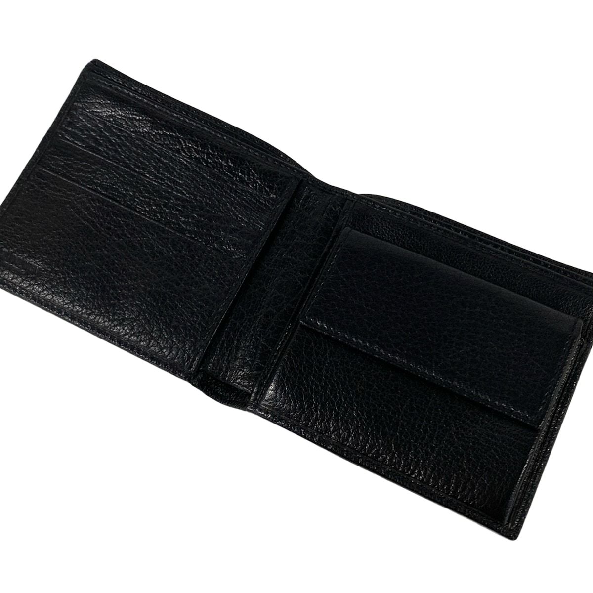 YvesSaintLaurent rivegauche (YSL)(イヴサンローランリヴゴーシュ) 2つ折り財布 - 133566 黒 レザー YvesSaintLaurent rivegauche (YSL)(イヴサンローランリヴゴーシュ) 2