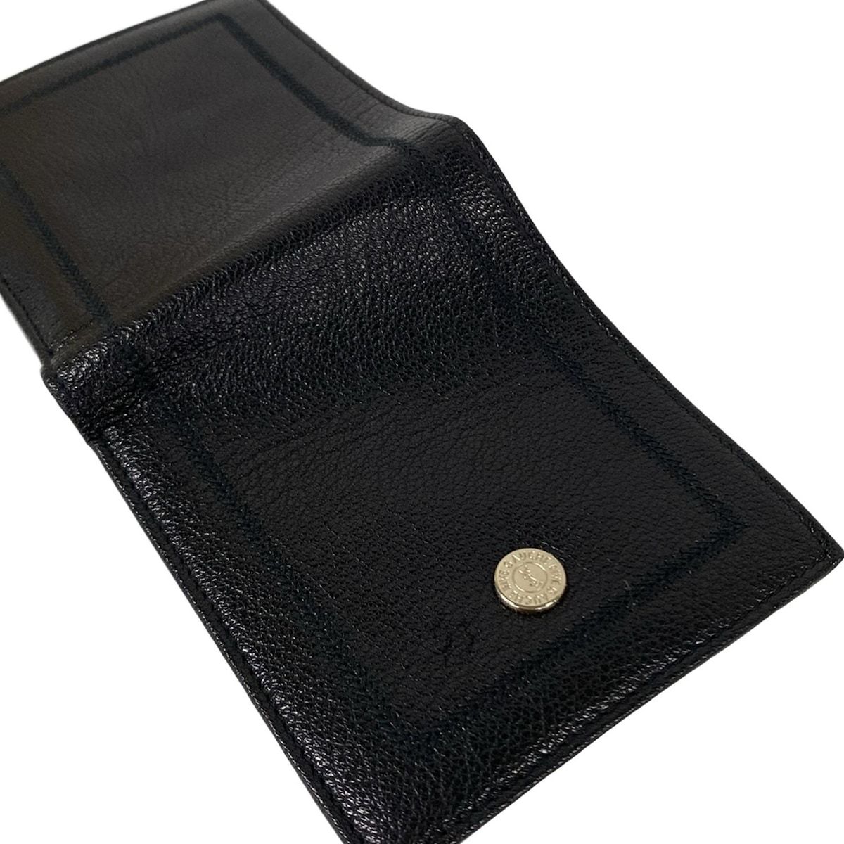 YvesSaintLaurent rivegauche (YSL)(イヴサンローランリヴゴーシュ) 2つ折り財布 - 133566 黒 レザー YvesSaintLaurent rivegauche (YSL)(イヴサンローランリヴゴーシュ) 2