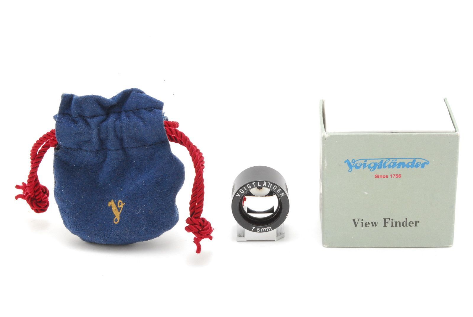 【超美品 保障付 動作確認済】Voigtlander フォクトレンダー 75mm Viewfinder B Black ビューファインダー 黒 元箱＆ケース付 #V2233