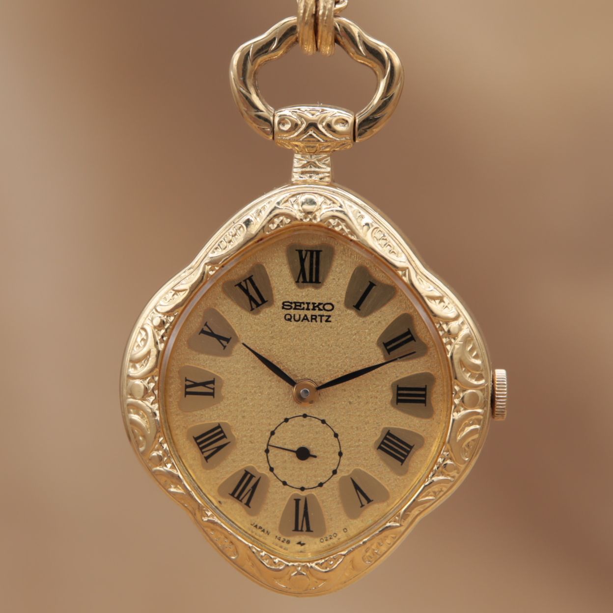 セイコー 1428-5070 SEIKO QUARTZ ペンダントウォッチ ネックレス