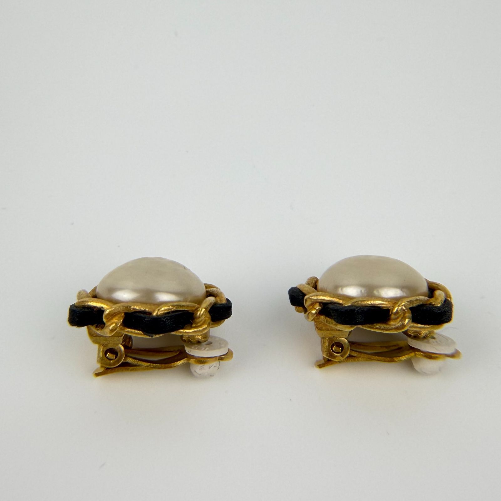 中古】CHANEL シャネル ココマーク アクセサリー イヤリング チェーン 