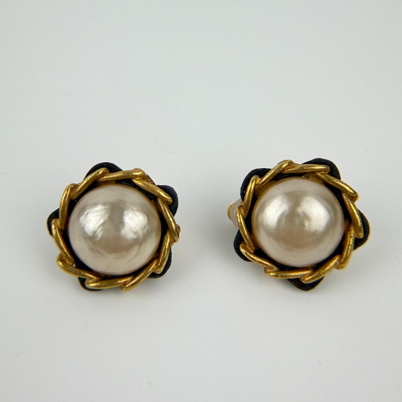 中古】CHANEL シャネル ココマーク アクセサリー イヤリング チェーン 
