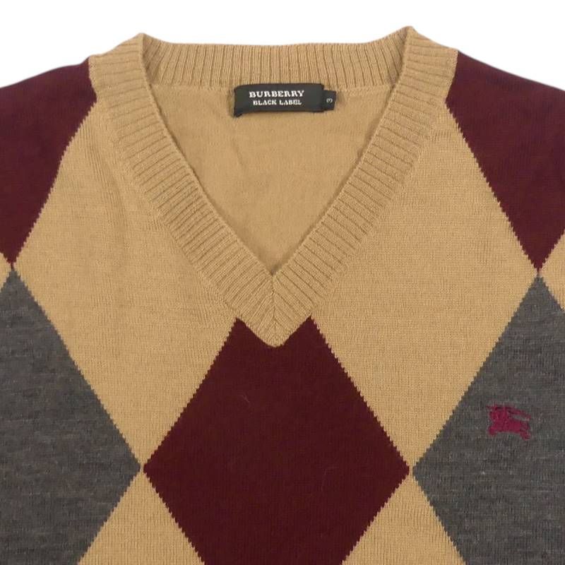 BURBERRY BLACK LABEL バーバリーブラックレーベル ニットベスト L 
