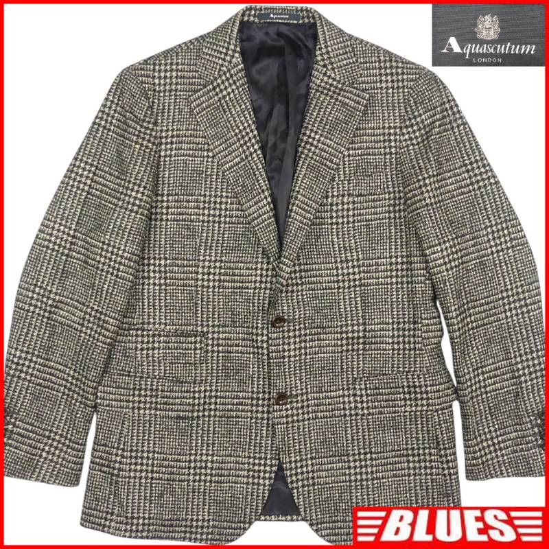 Aquascutum アクアスキュータム テーラードジャケット XL グレン