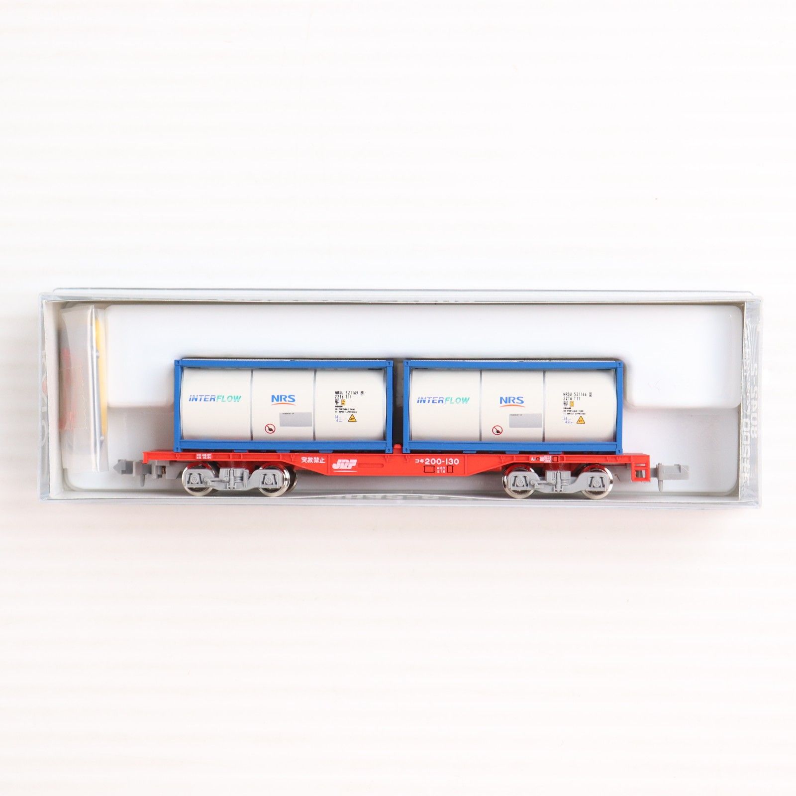 8042-2 コキ200 ISOタンクコンテナ「日陸」積載(動力無し) Nゲージ