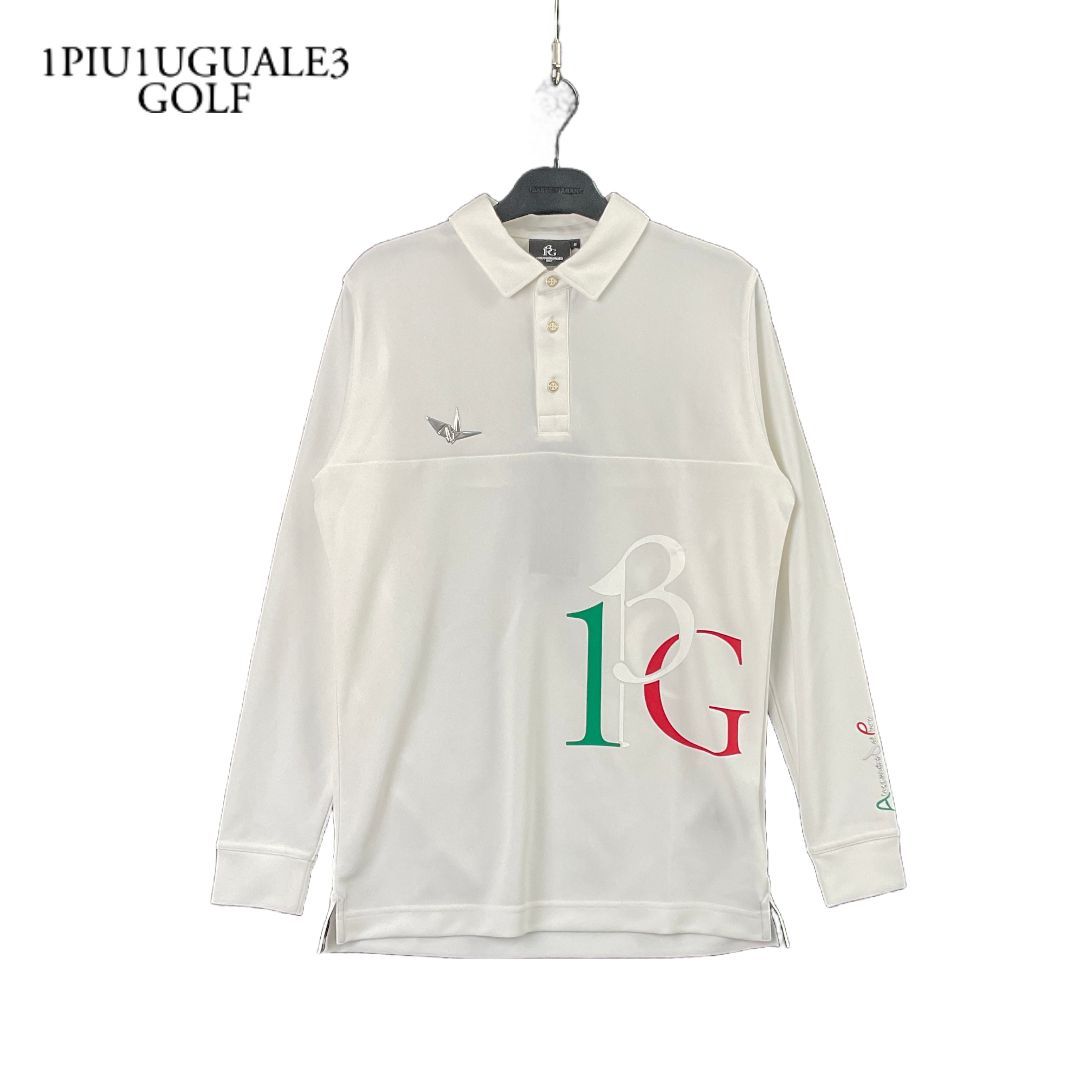 【未使用】1piu1uguale3デルピエロコラボPOLO 新品 1PIU1UGUALE3 GOLF × アレッサンドロデルピエロ ADP L/S POLO