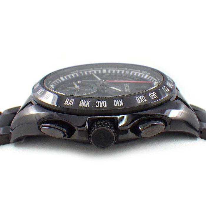 セイコー SEIKO 腕時計 ブライツ スターウォーズ ダースベイダー SAGA125/8B54-0AP0 1500本 限定モデル ダイヤインデックス ブラック文字盤 デイト 夜光針 ワールドタイム SS ソーラー 【中古】 セイコー SEIKO 腕時計 ブライツ スターウォーズ ダースベイダー
