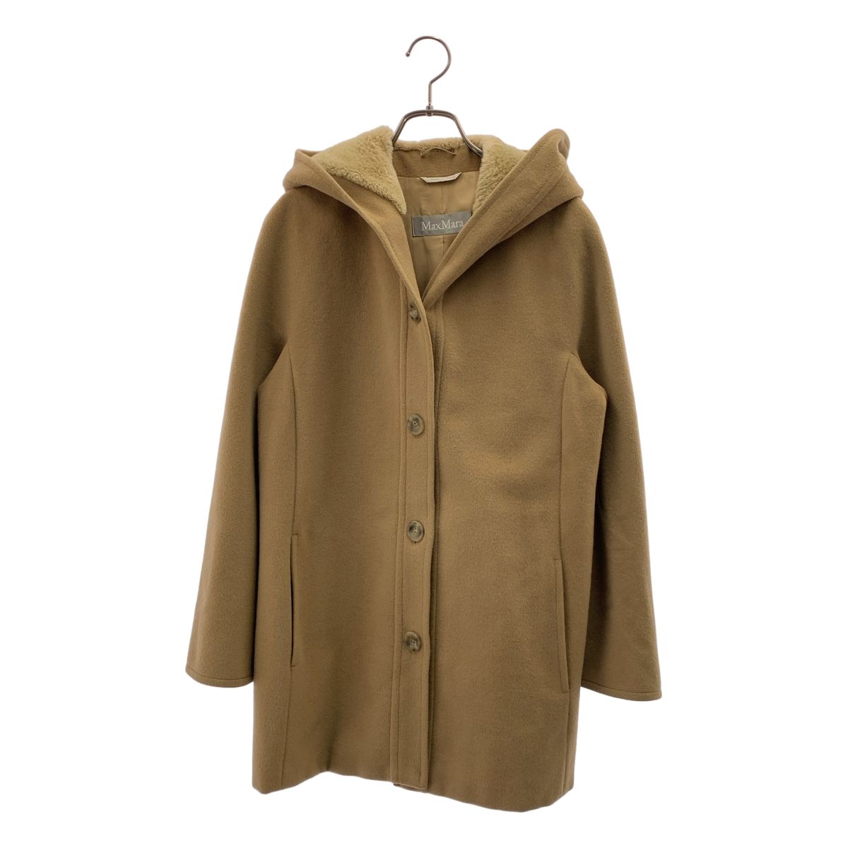 美品】 Max Mara / マックスマーラ | ウール フーデッド コート 美品】 Max Mara / マックスマーラ | ウール フーデッド コート