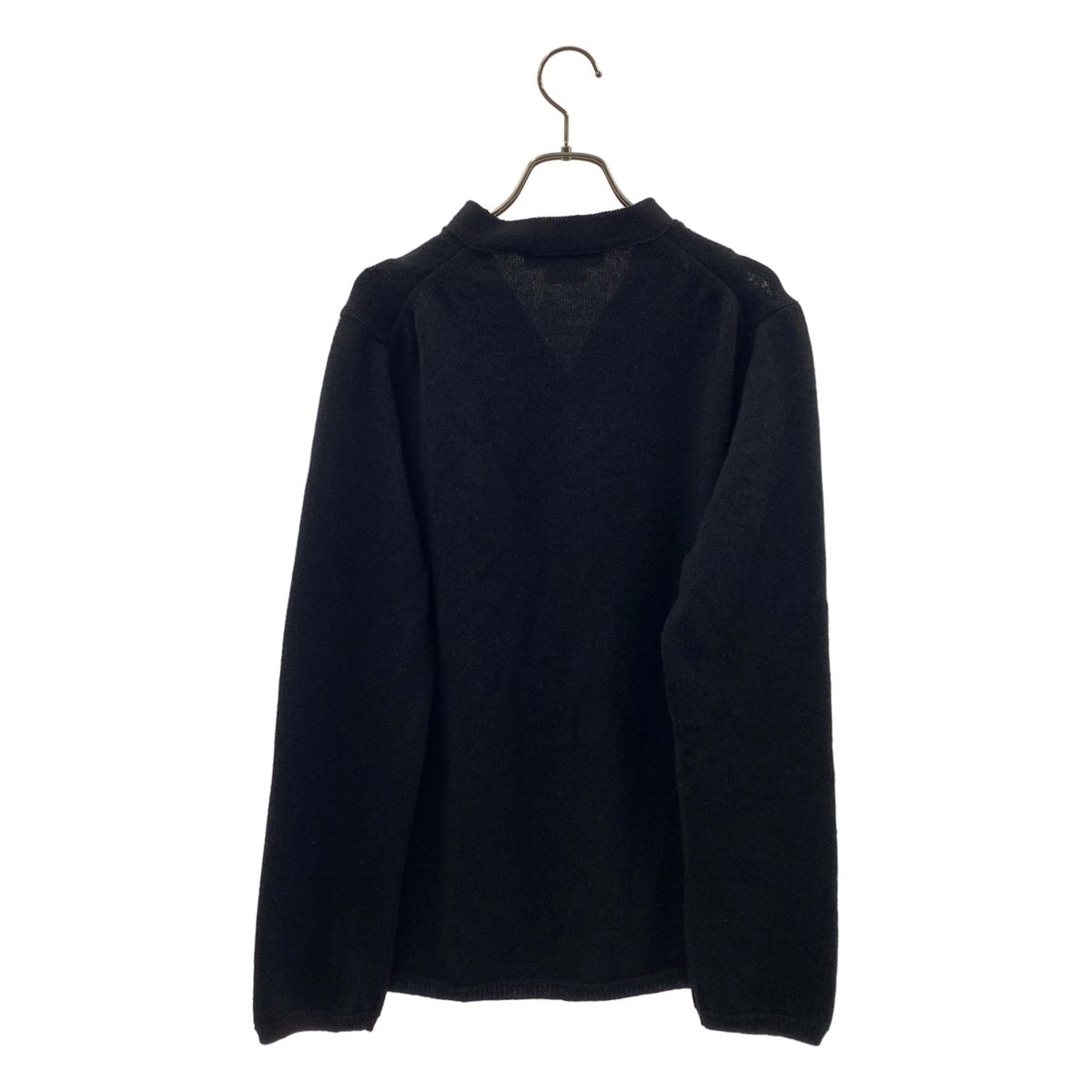 【美品】  COMME des GARCONS HOMME DEUX / コムデギャルソンオムドゥ | 2020AW | ドット ウール Vネックニット カーディガン | S | ブラック | メンズ 美品】 COMME des GARCONS HOMME DEUX / コムデギャルソンオムドゥ