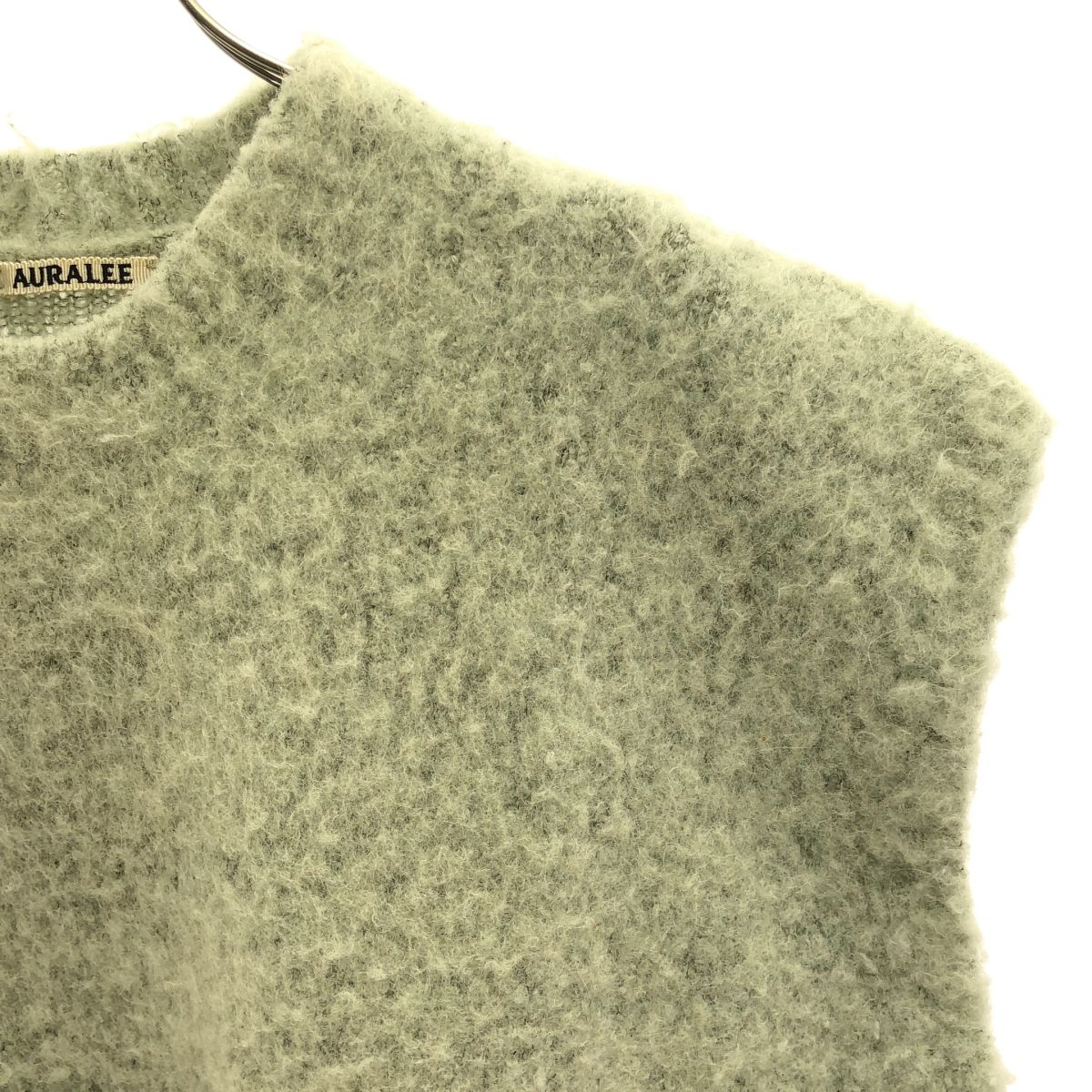 AURALEE / オーラリー | 2020AW | WOOL ALPACA FELT KNIT VEST / ウールアルパカフェルトベスト | 1 | グレー | レディース AURALEE / オーラリー | 2020AW | WOOL ALPACA FELT KNIT VEST