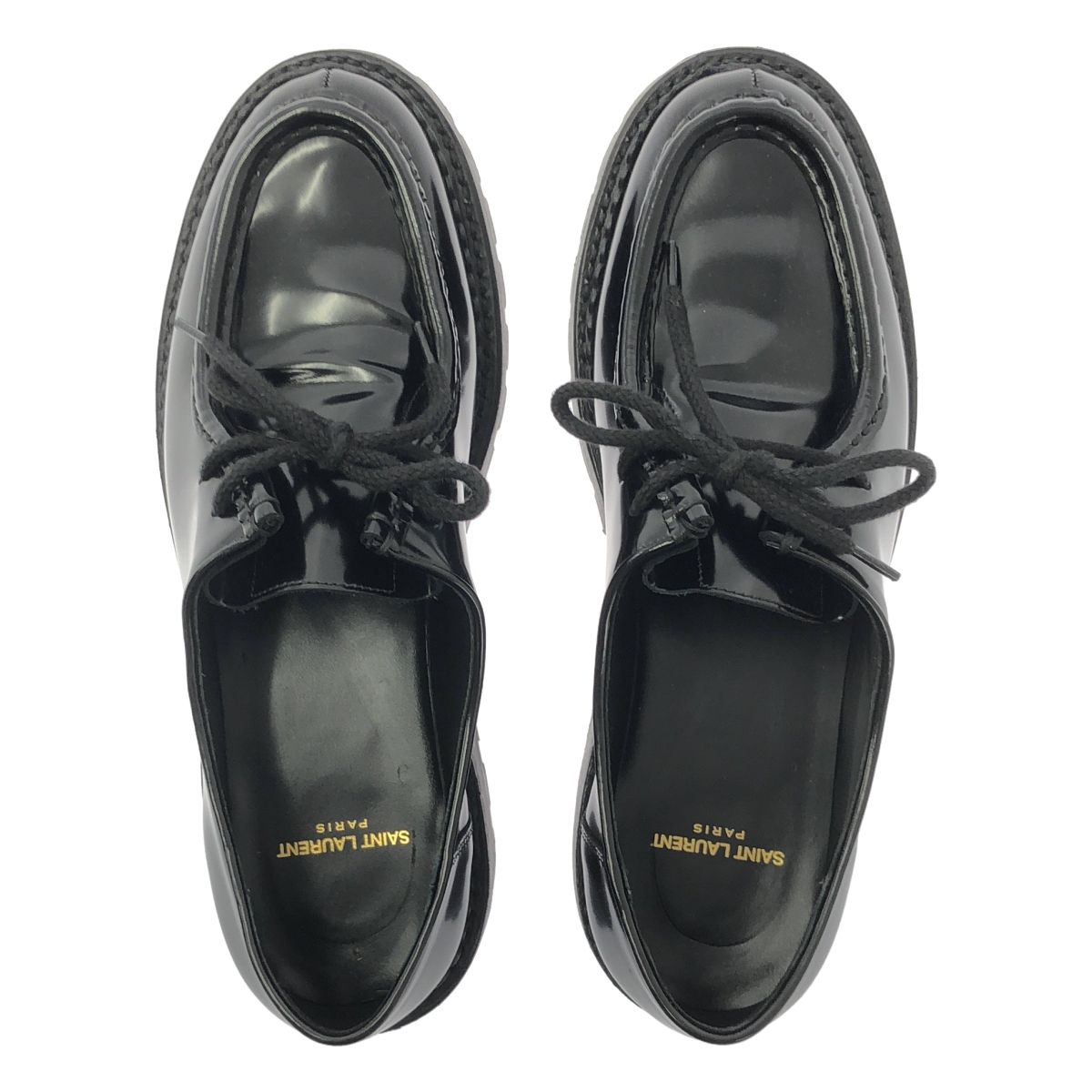 美品】 SAINT LAURENT / サンローラン | パテントレザー レースアップ 