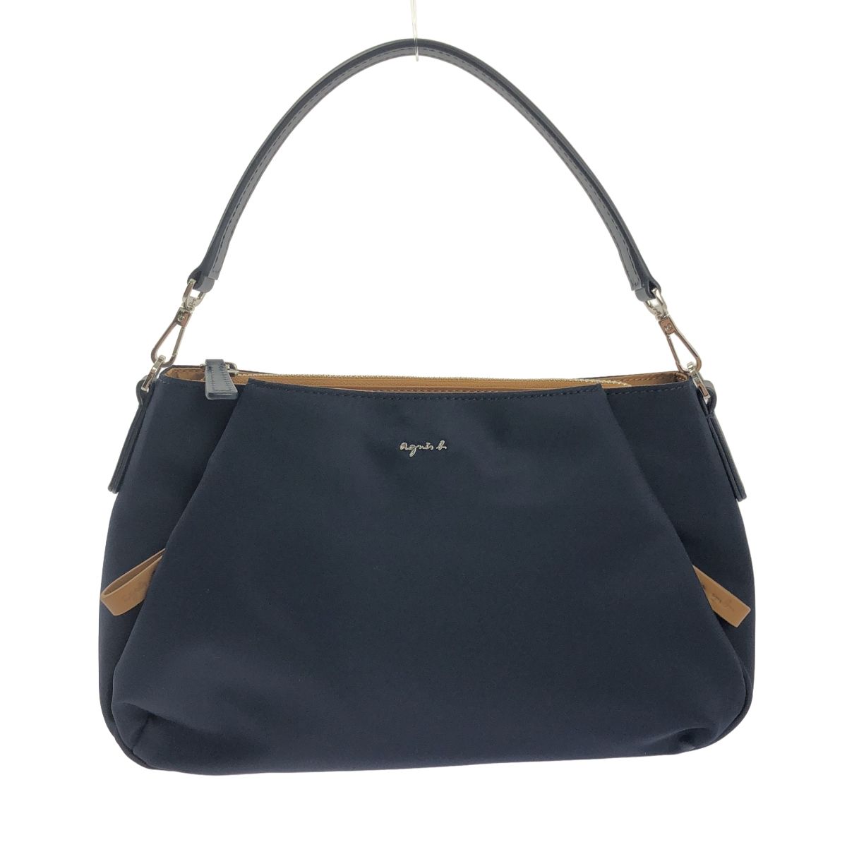 アニエスベー 2way　ショルダーバッグ 　ネイビー　ナイロン 新品】 Agnes b. / アニエスベー | ナイロン 2way ショルダーバッグ