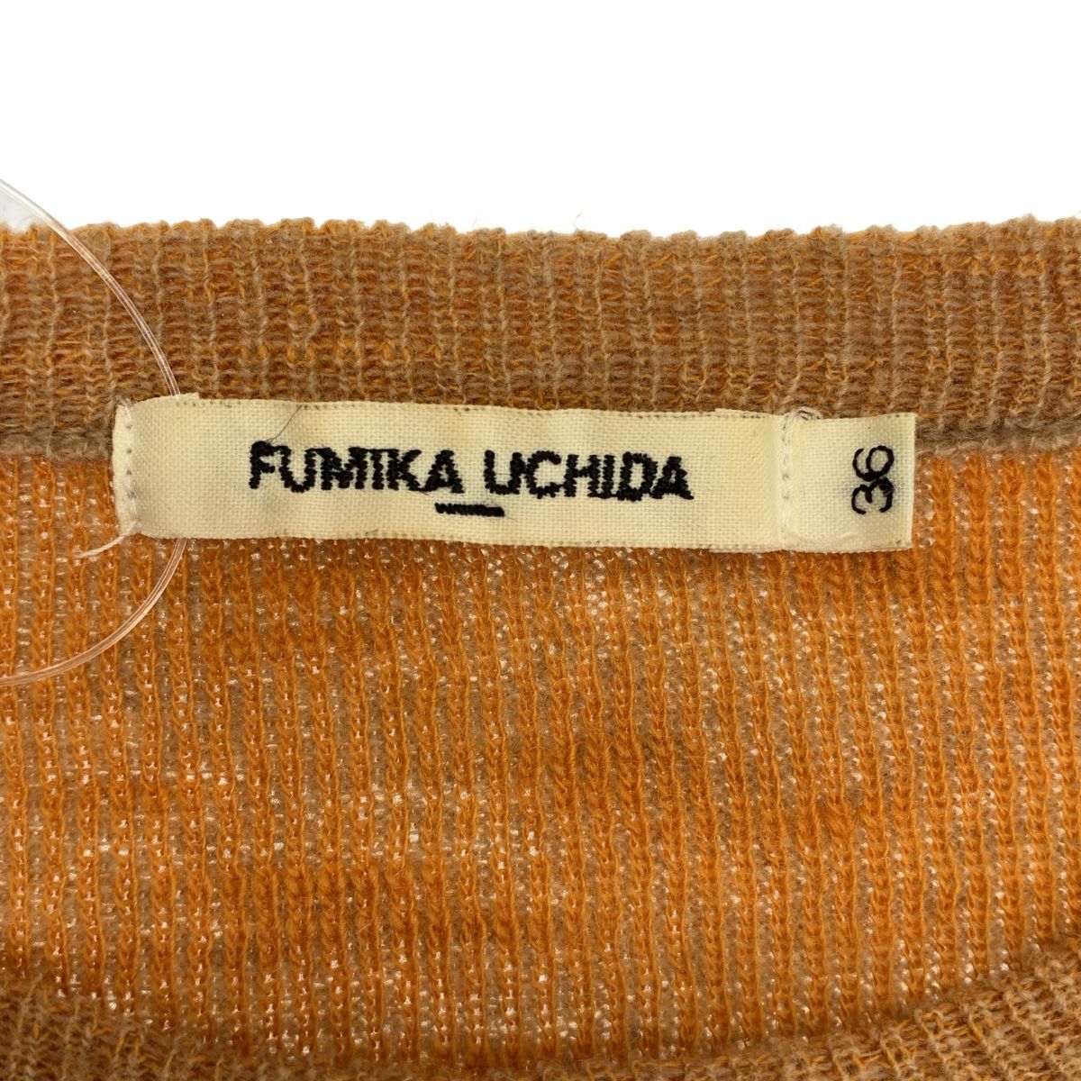 fumikauchida フミカウチダ　レザー　ブラウン　ボディスーツ　36 FUMIKA UCHIDA / フミカウチダ | クルーネック ボディスーツ ニット