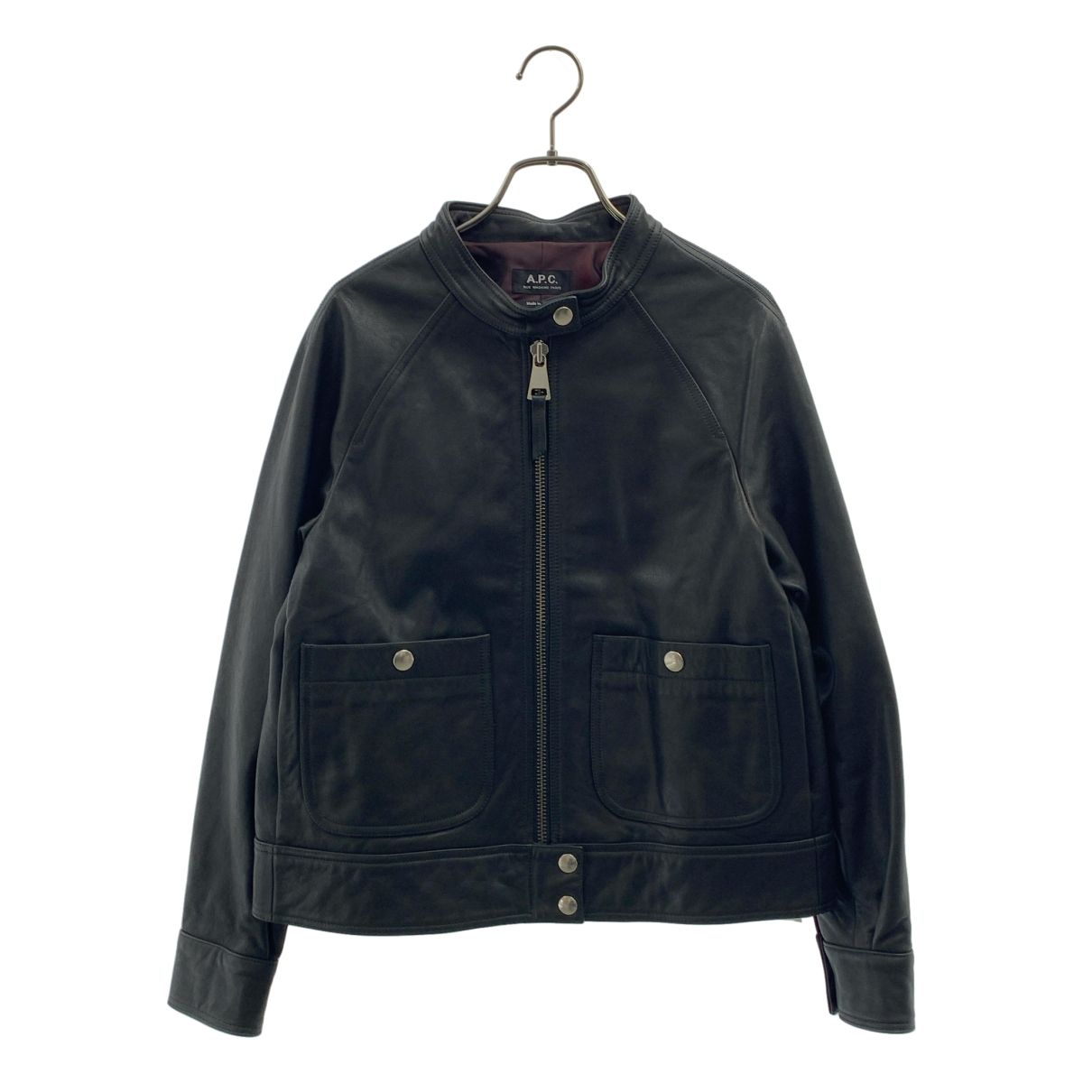A.P.C. / アーペーセー | レザー シングルライダースジャケット | 38 