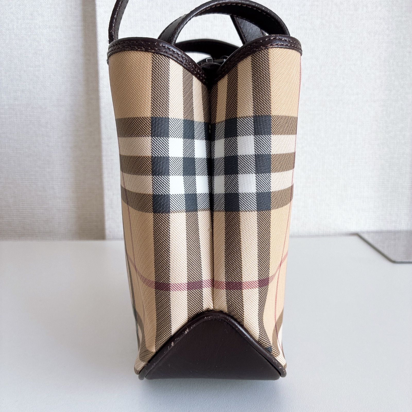 BURBERRY LONDON バーバリーロンドン ノバチェック ハンドバッグ 金具