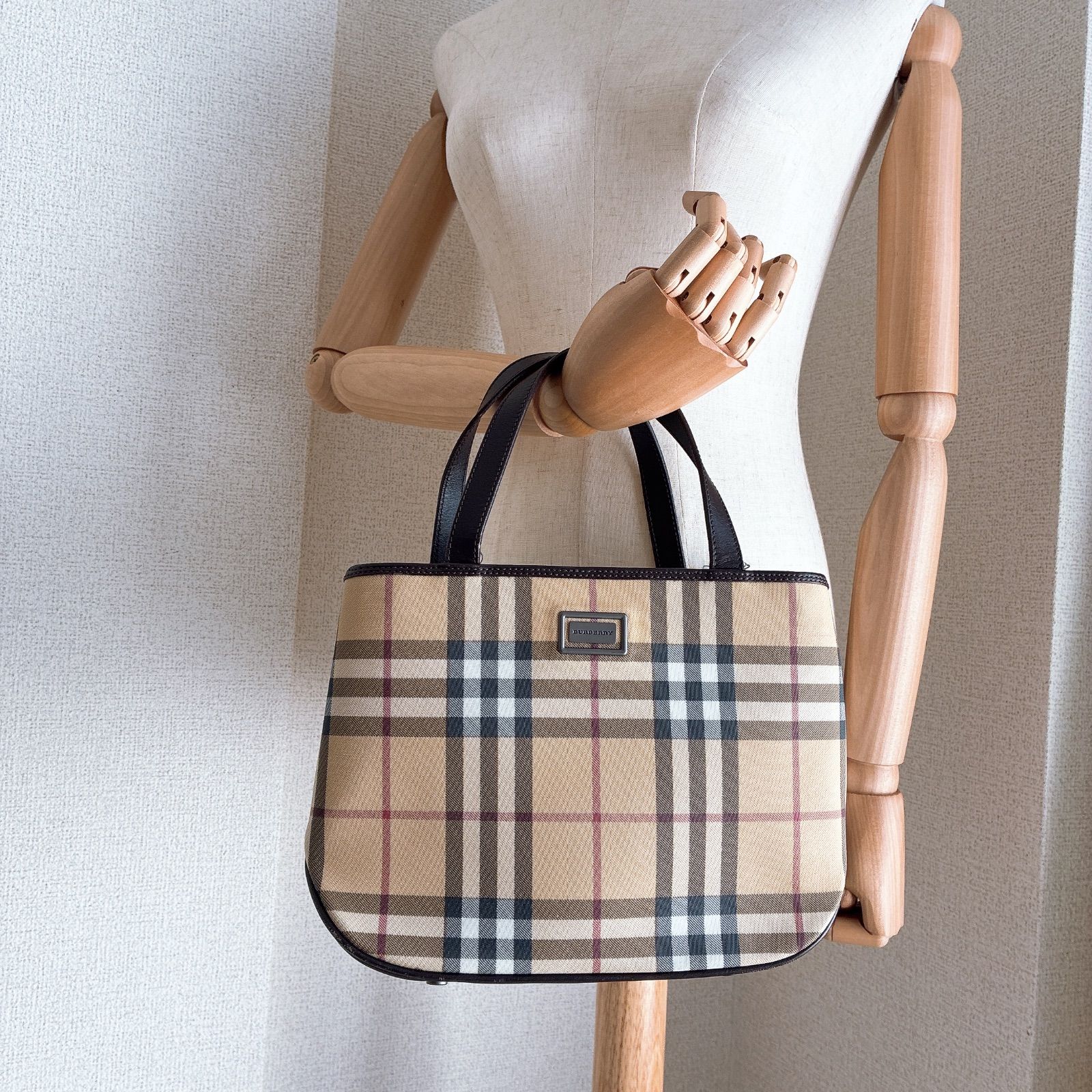BURBERRY LONDON バーバリーロンドン ノバチェック ハンドバッグ 金具 