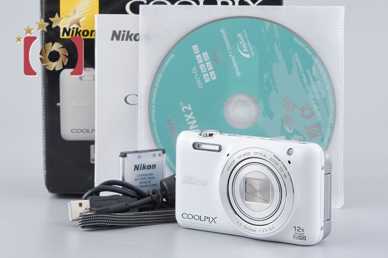 中古】Nikon ニコン COOLPIX S6600 ナチュラルホワイト コンパクト 