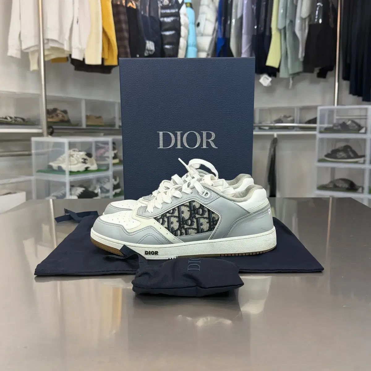 リオブ店 Dior オブリーク B27 ロートップ スニーカー 41-正規品の通販