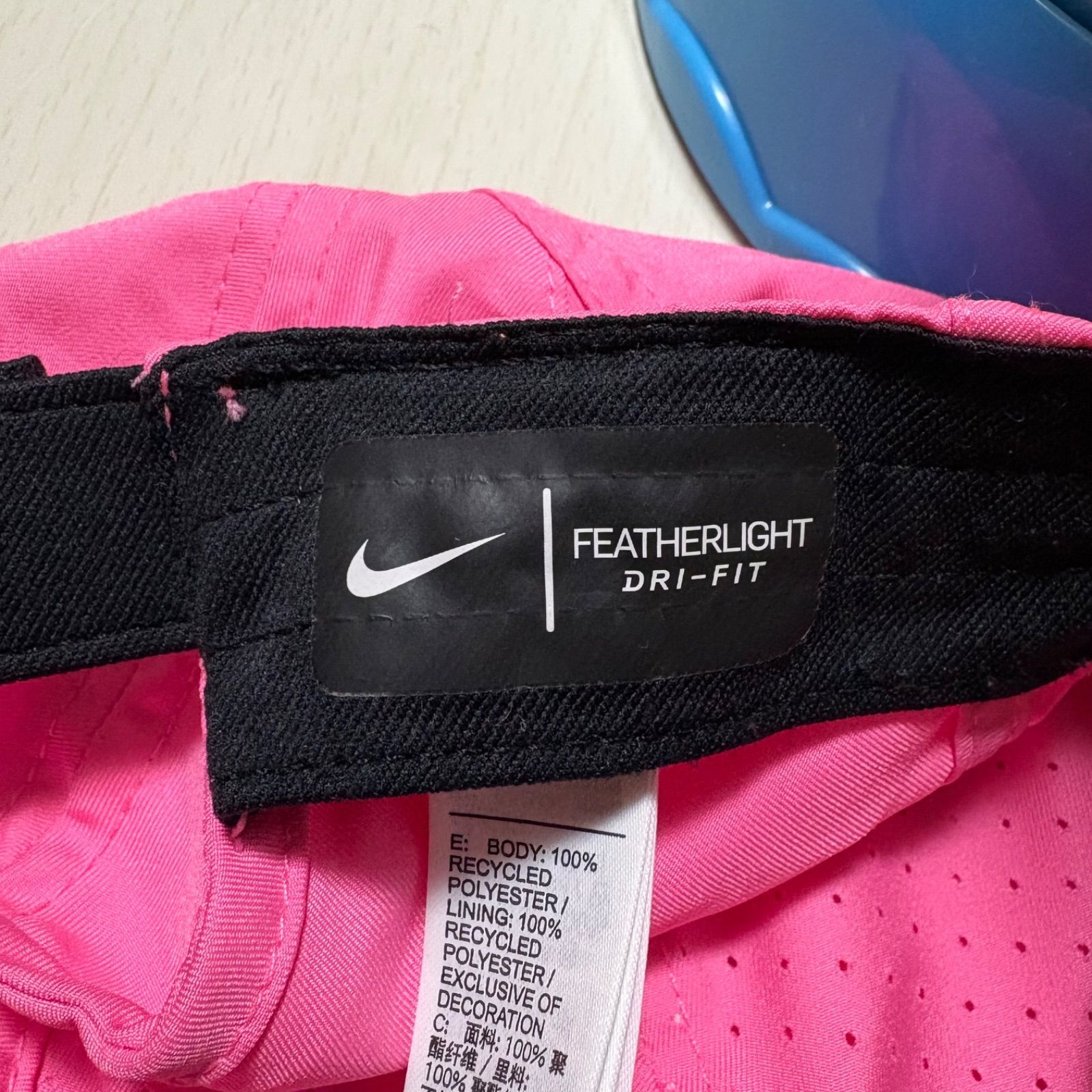 82】NIKE ナイキ キャップ DRI-FIT ピンク ランニング帽子 メンズ