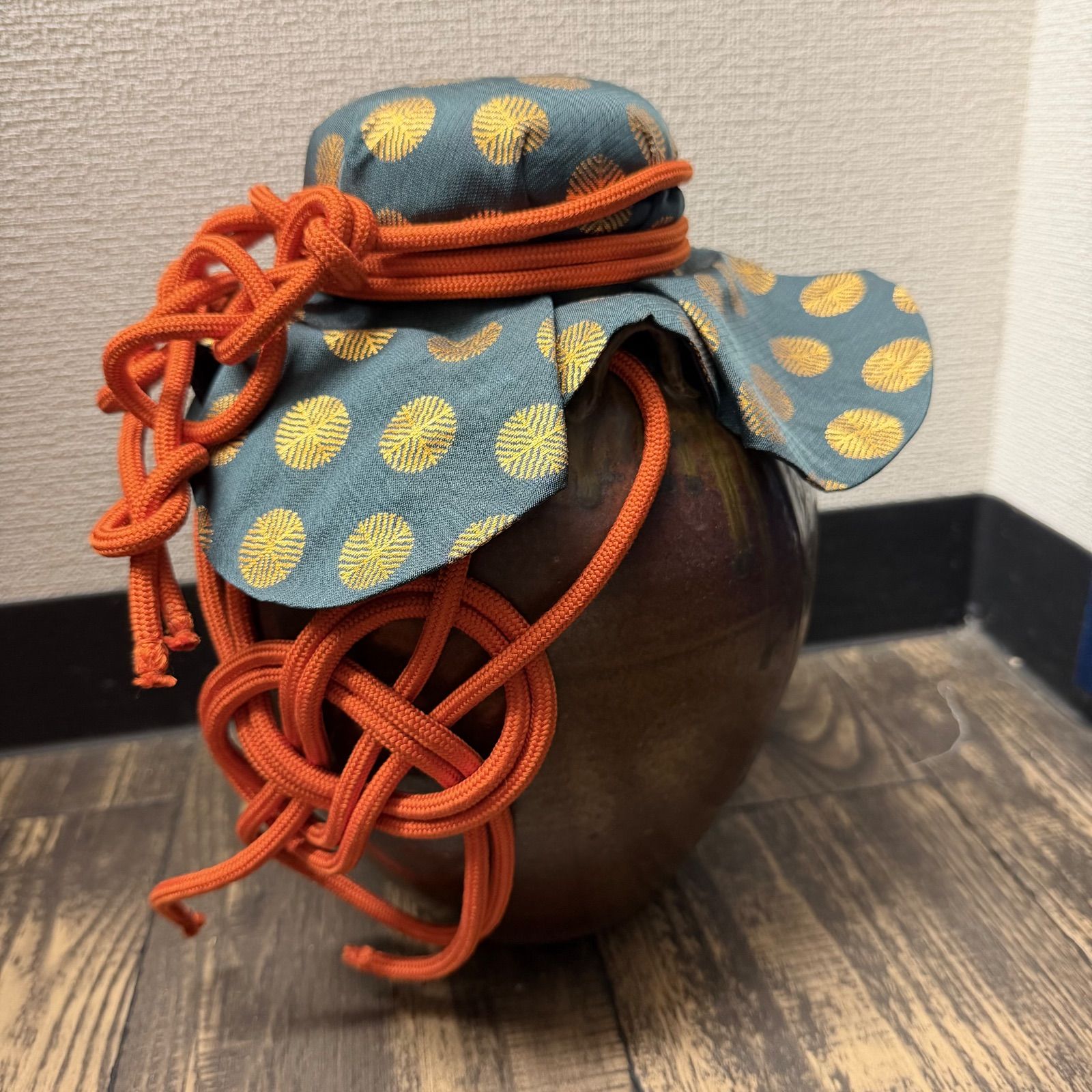 尾中窯 市野克 作 丹波焼 茶壺 飾壺 陶印 共箱 紙箱 茶道具 茶事
