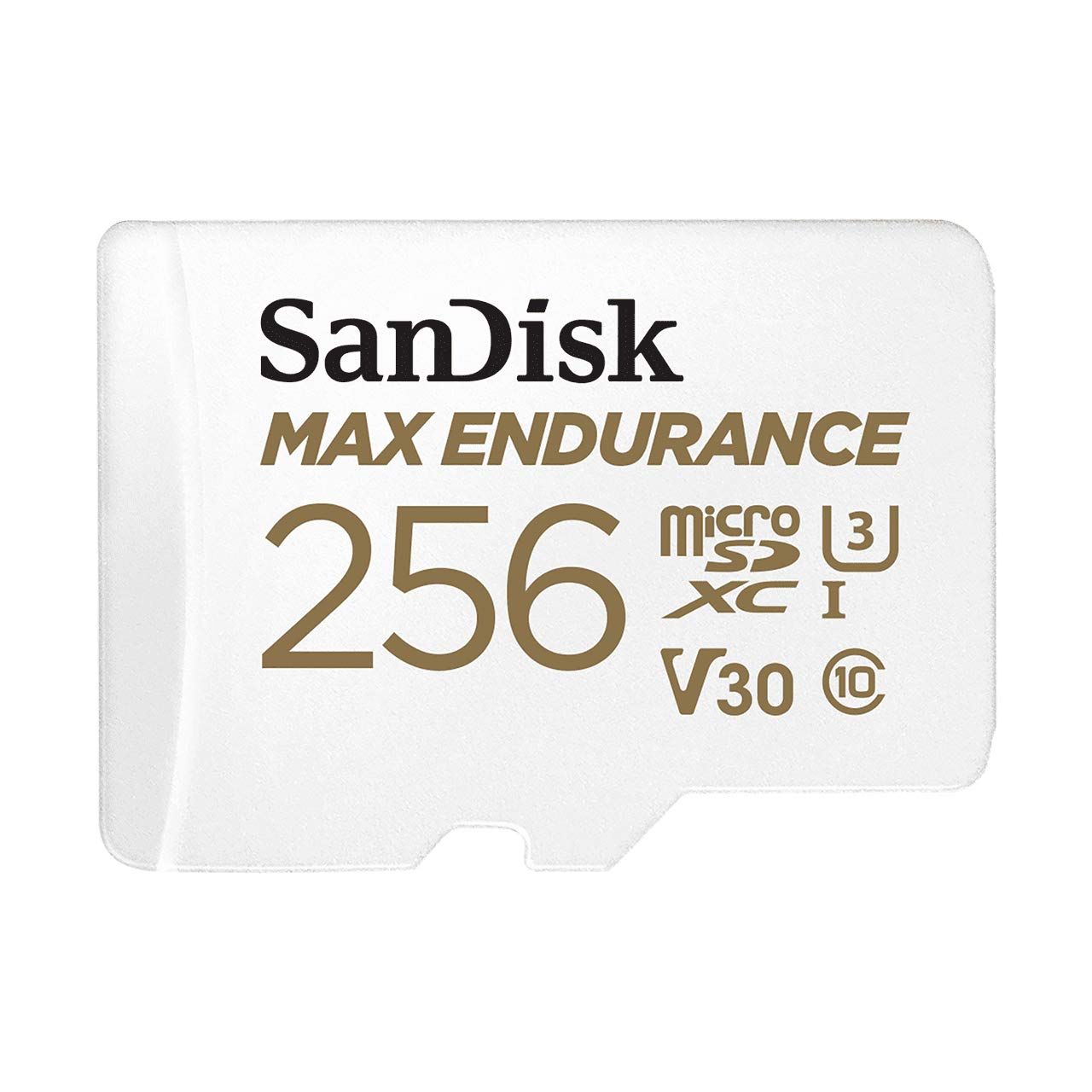 新品 SanDisk 256GB MAX Endurance microSDXC Card with Adapter for Home Security Cameras and Dash cams - C10 U3 V30 4K UHD Micro S