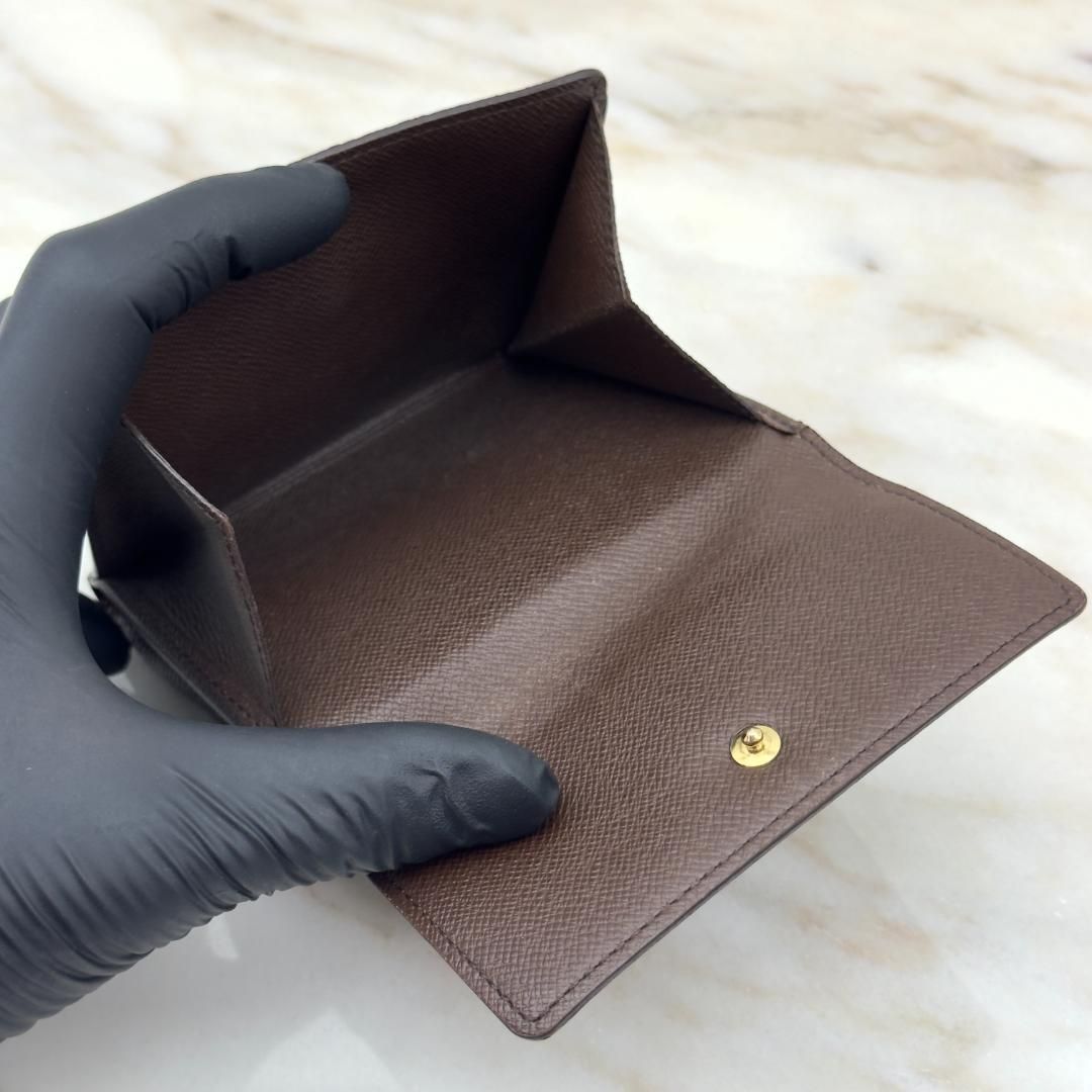 極上 ルイヴィトン ダミエ ポルトフォイユ エリーズ Wホック 財布 A152 LOUIS VUITTON - 極上 ルイヴィトン ダミエ ポルトフォイユ エリーズ W