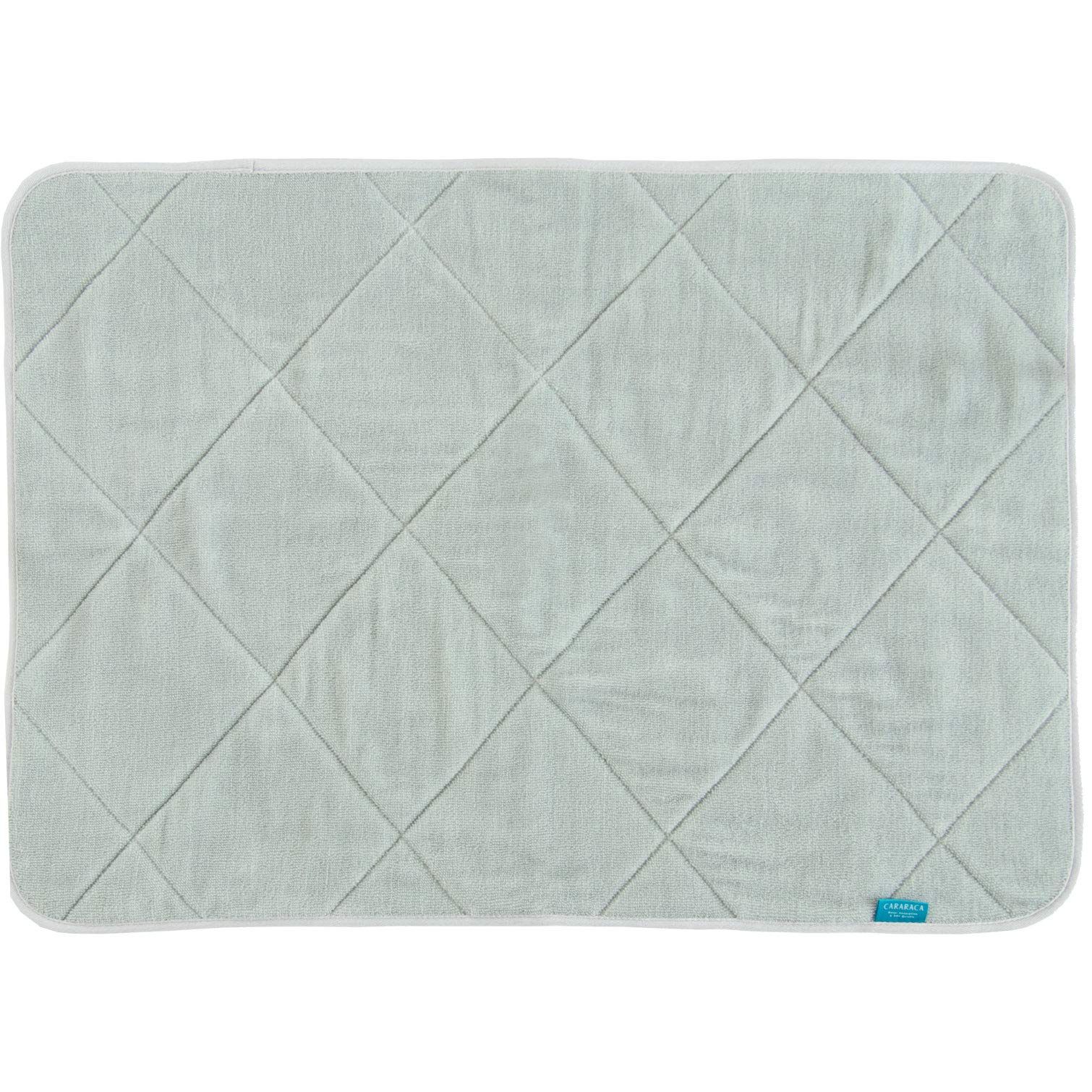 新品 オカ(OKA) 浴室足ふきマット グリーン 約50cm×70cm 乾度良好カララカ タオル地 バスマット