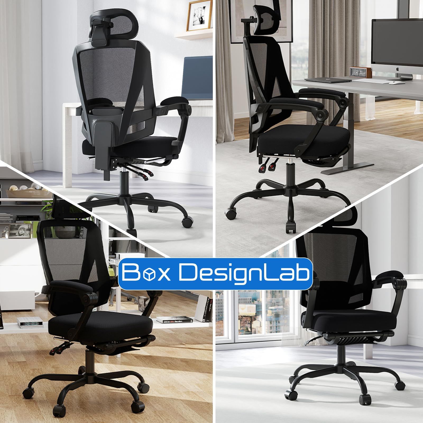 新品 オフィスチェア メッシュ 可動式ランバー 3Dヘッドレスト 人間 