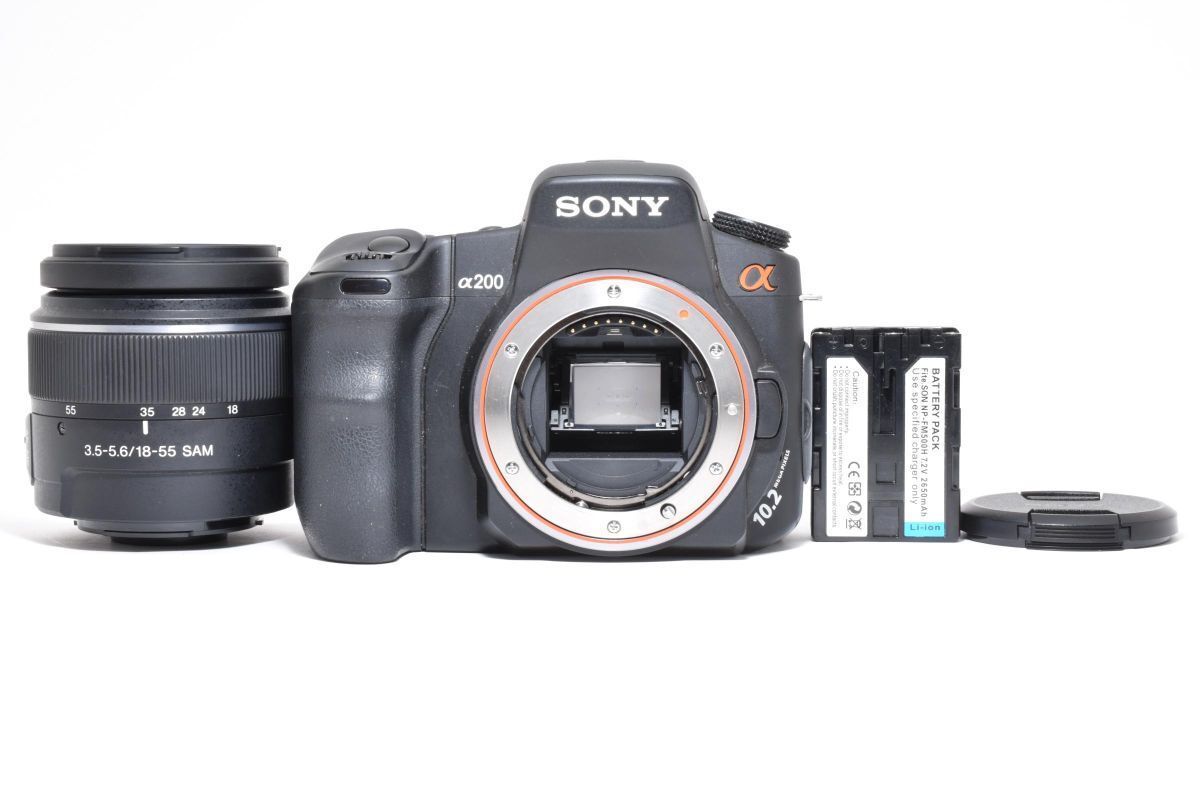 ☆美品 / 動作確認済み☆ SONY α200 DSLR-A200 DT F3.5-5.6 18-55mm 
