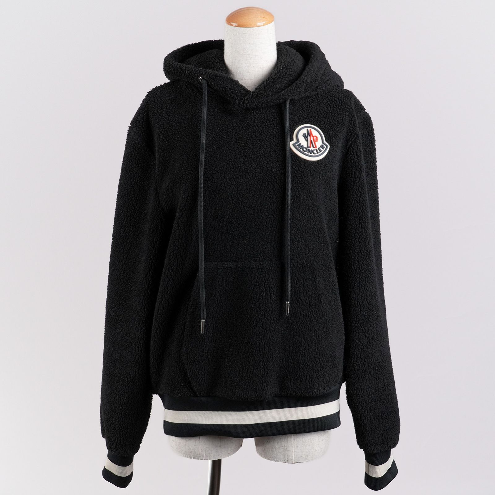 MONCLER モンクレール ボア/フリース パーカー サイズS ブラック 状態