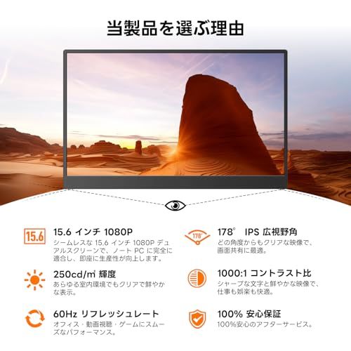 モバイルモニター Omiodo 15.6インチ 磁気吸着スタンド付き 2026モデル】モバイルモニター Omiodo 15.6インチ 磁気吸着スタンド