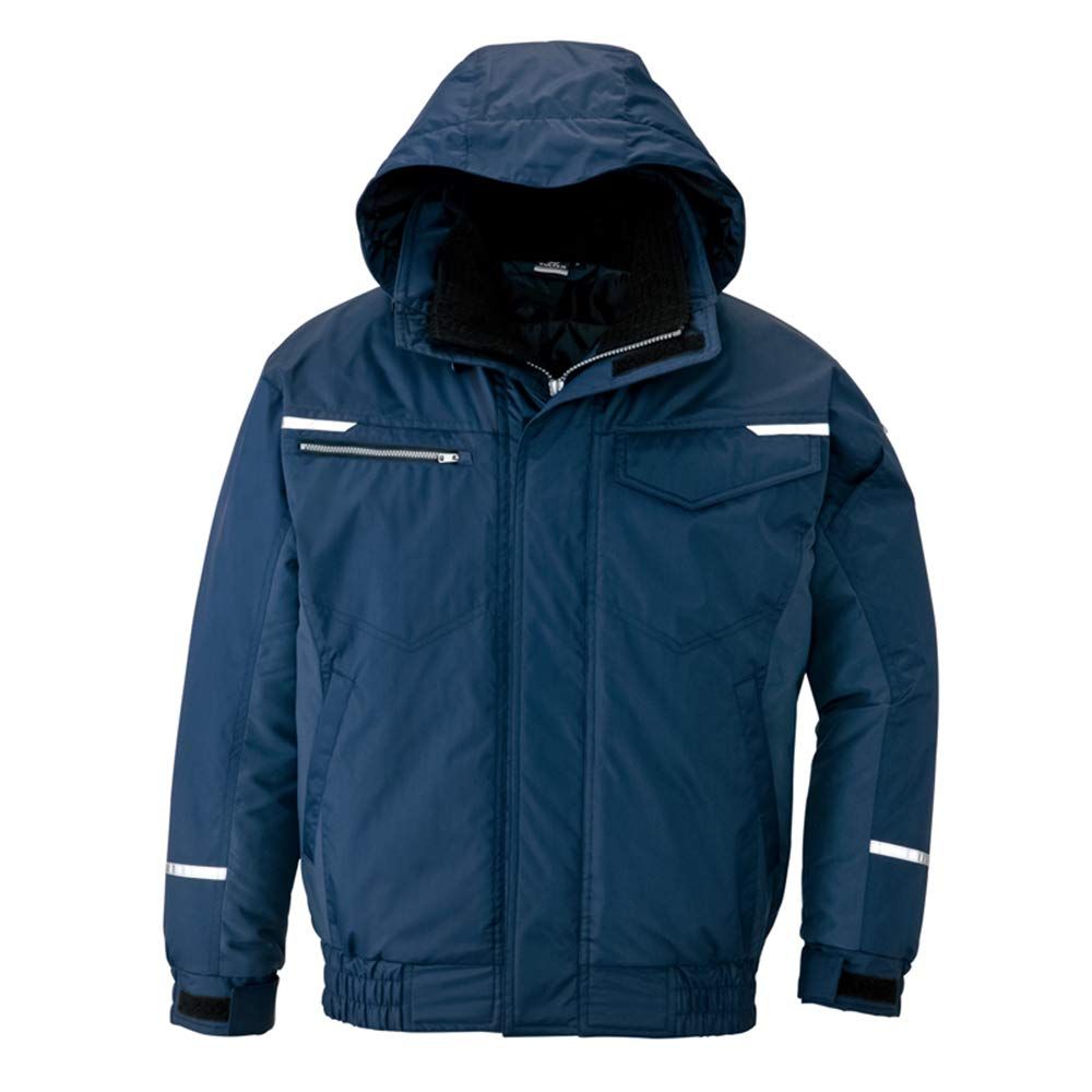 新品 AITOZ(アイトス) 制電防寒ブルゾン(男女兼用) 秋冬用 ネイビー AZ9366 008 3L