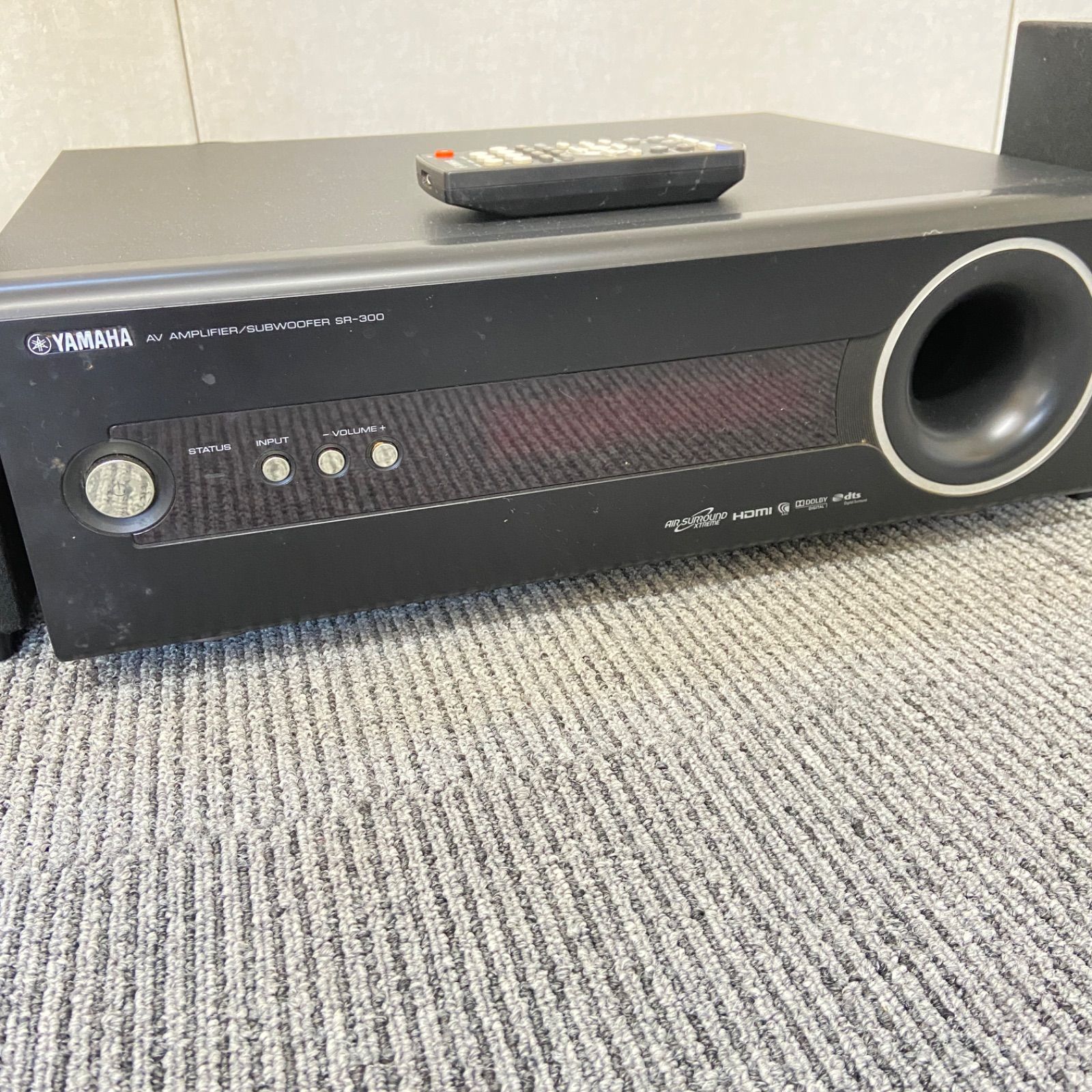 YAMAHA AVアンプ/サブウーファー SR-300 本体+NS-P705 YAMAHA ホームシアターシステム SR-300 AVアンプ・サブウーファー
