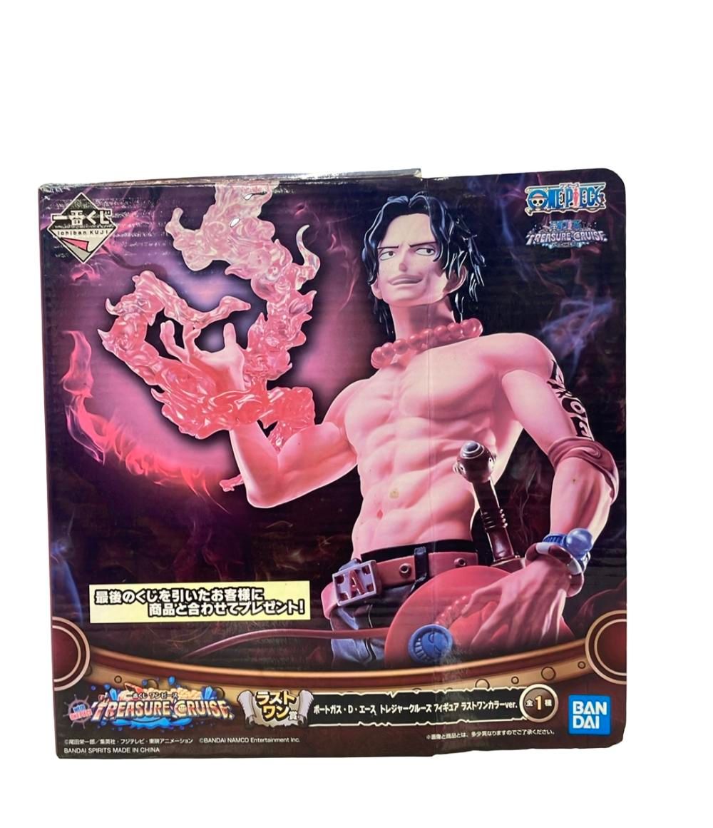 美品 バンダイ ONE PIECE 一番くじ トレジャークルーズ ポートガス・D・エース ラストワンカラーver. フィギュア