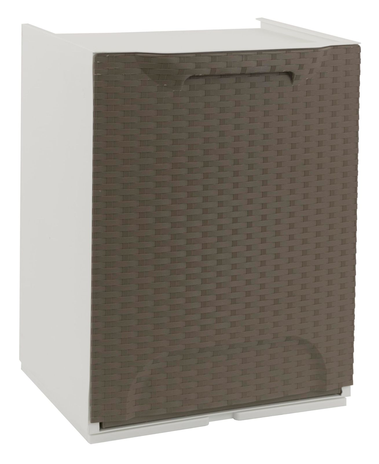新品 [artplast] ラタン調ダストボックスW34・ブラウン イタリア製 サイズ：幅34×奥行29×高さ47cm ごみ箱 収納 樹脂製 おしゃれ インテリア ボックス 8,110円