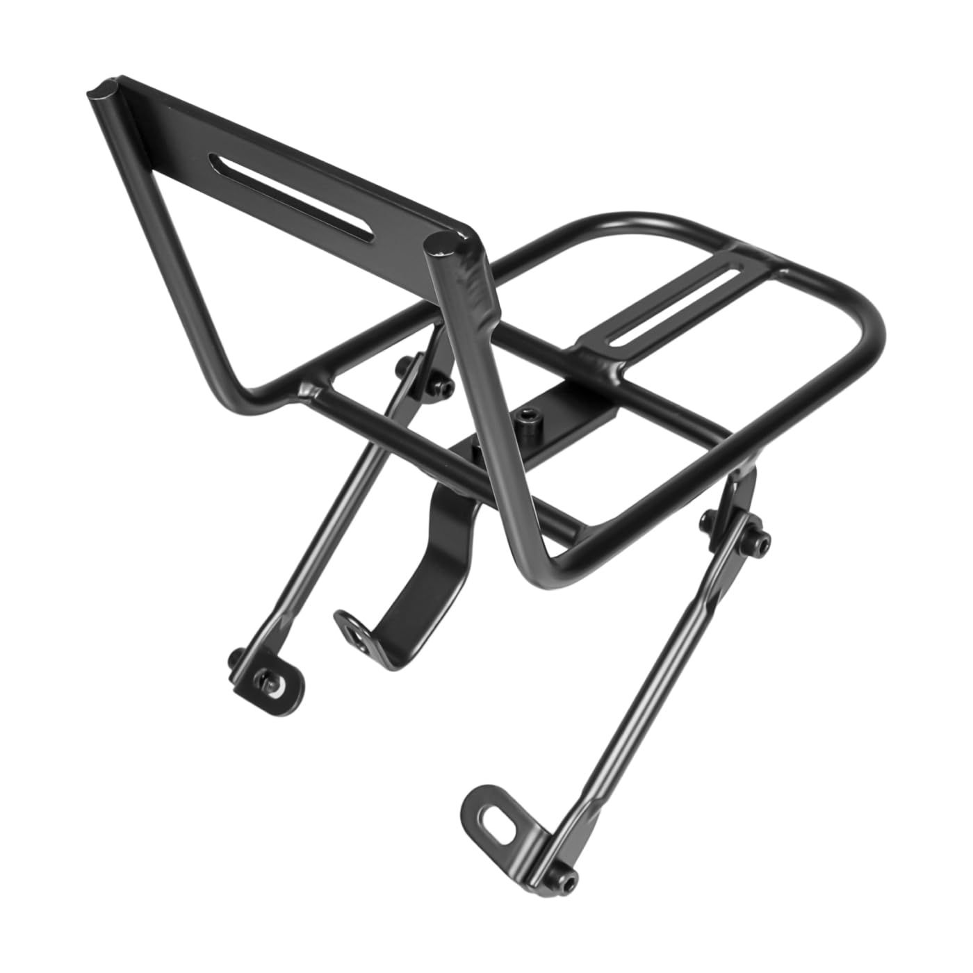 新品 GORIX(ゴリックス) フロントラック 自転車 Vブレーキ 荷台 キャリア 荷台 クロスバイク MTB ミニベロ フロントキャリア アルミ 軽量 自転車キャリア 通勤 街乗り マットブラック (GFR045)