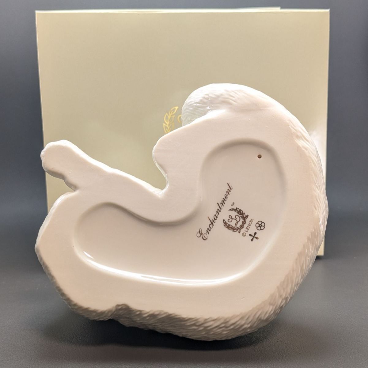 大きいサイズ LENOX 専用箱付属 レノックス ペルシャ猫 24K 蝶 陶器 