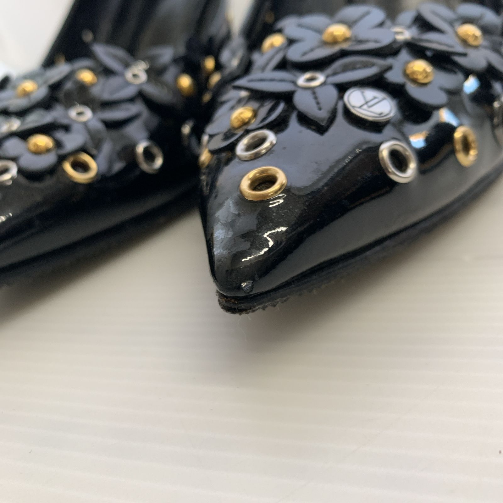 LOUIS VUITTON ルイヴィトン パンプス ハイヒール パテントレザー