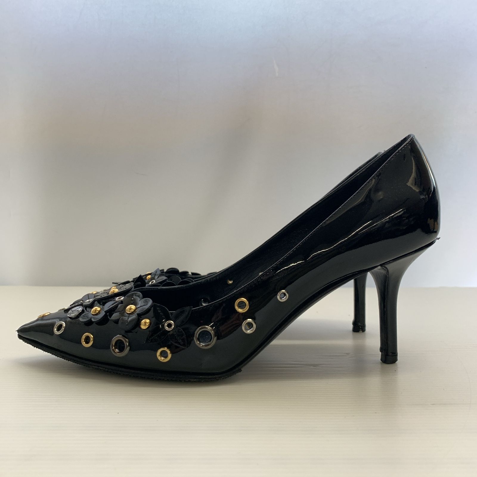 ルイヴィトン　エナメル　パンプス LOUIS VUITTON ルイヴィトン パンプス ハイヒール パテントレザー