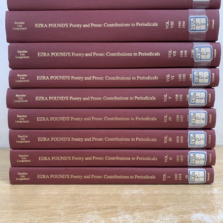 ■01)【1点限り!】【除籍本】エズラ・パウンドの詩と散文 全11冊セット/Ezra Pound's poetry and prose/Ezra Pound/Garland/洋書/文学/B □01)【1点限り!】【除籍本】エズラ・パウンドの詩と散文 全11冊セット