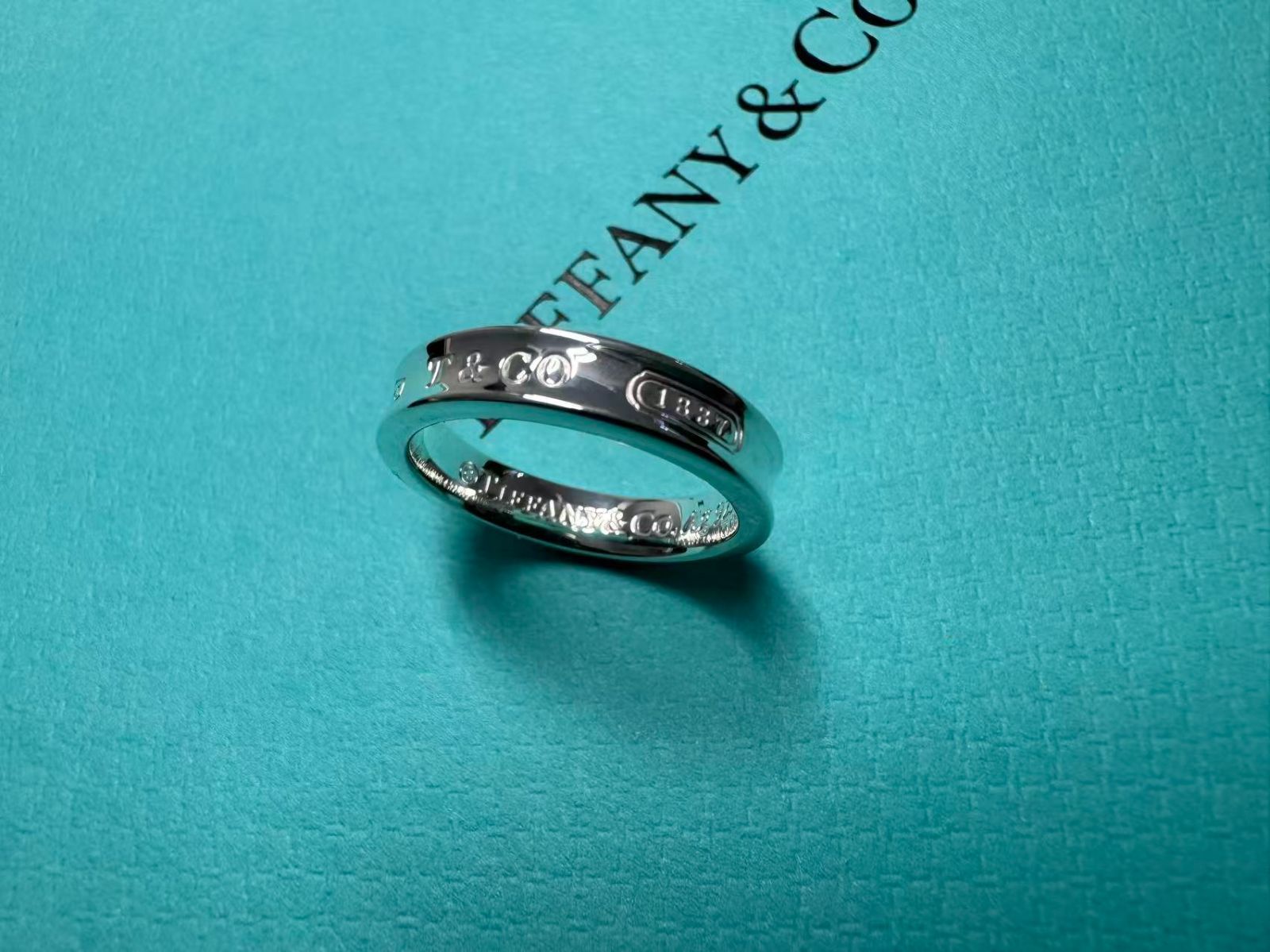 10号】Tiffany & Co. シルバーリング オリジナルポーチ付き 【公式通販】
